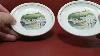 Set Of Two Royal Worcester Palissy Butter Dishes