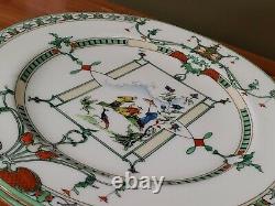 Set Royal Worcester Chinoiserie Asian Dinner/Luncheon/rim soup plates 612812
