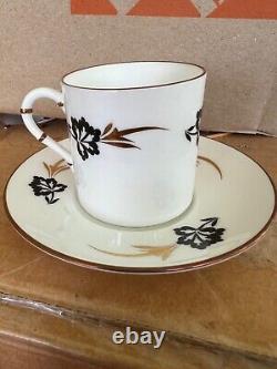 Set of 10 Royal Worcester Princess Margareti Demitasse Cups/saucers. Mint