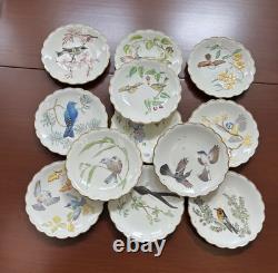 Set of 12 Royal Worcester Birds of Dorothy Doughty Dessert Plates, 1972-1983