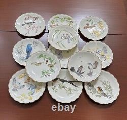 Set of 12 Royal Worcester Birds of Dorothy Doughty Dessert Plates, 1972-1983