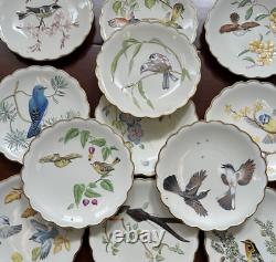 Set of 12 Royal Worcester Birds of Dorothy Doughty Dessert Plates, 1972-1983