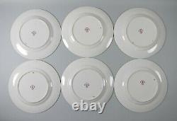 Set of 12 Royal Worcester W314 Dinner Plates Hand Painted Flower Gold Encrusted