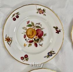 Set of 15 Royal Worcester DELECTA Fruit Dinner Plates and Salad Plates, England