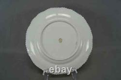 Set of 4 Grainger Royal Worcester Cobalt & Gold Gadrooned Edge 10 Inch Plates