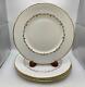 Set of 4 Royal Worcester Bone China GOLD CHANTILLY Dinner Plates