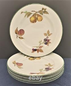 Set of 5 Royal Worcester Evesham Vale Dinner Plates