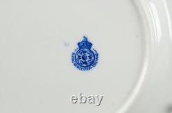 Set of 6 Royal Worcester B315 Cobalt & Multicolor Aesthetic 6 7/8 Inch Plates