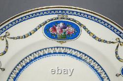 Set of 6 Royal Worcester Crown Ware Cameo Pattern 8 Inch Earthenware Plates