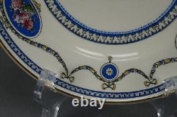 Set of 6 Royal Worcester Crown Ware Cameo Pattern 8 Inch Earthenware Plates