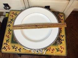 Set of (6) Royal Worcester FRANCESCA Dinner Plate BRAND