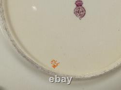 Set of 6 Royal Worcester With773 Hand Painted Floral Ivory Gold 9 1/8 Inch Plates