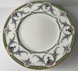 Set of (8) Antique Royal Worcester China Rosemary C2419/9 Dinner Plates 10-5/8