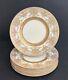 Set of 8 Antique Royal Worcester England Gold Encrusted Dinner Plates