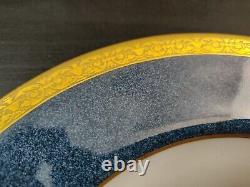 Set of 8 ROYAL WORCESTER (1926) Cobalt Blue & Gold 9 Luncheon Plates