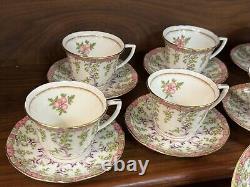 Set of (8) Royal Worcester CRADLEY Demitasse Cup & Saucer Sets