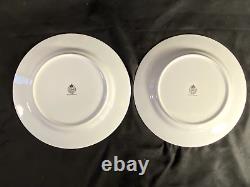 Set of 8! Royal Worcester Herbs Dinner Plates-Butterfly Rosemary-10 in. VGUC