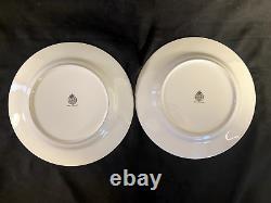 Set of 8! Royal Worcester Herbs Dinner Plates-Butterfly Rosemary-10 in. VGUC