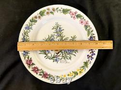 Set of 8! Royal Worcester Herbs Dinner Plates-Butterfly Rosemary-10 in. VGUC