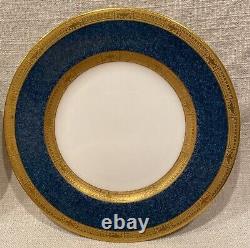 Set of 9 1926 Blue & Gold ROYAL WORCESTER Bread/Butter Plates 6, RARE