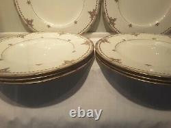 Set of Eight Royal Worcester C990/2 Dinner Plates ca1915
