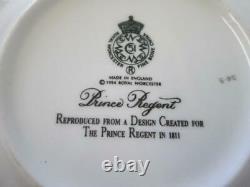 Set of Six (6) Royal Worcester PRINCE REGENT Rimmed Soup Plates 23.8cm (unused)