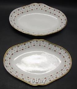 Set of Three EARLY 19th C. WORCESTER (England) Porcelain Serving Dishes c. 1830