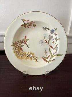 Set12 Royal Worcester 9.75 Gilded Plates Soup Bowls for Ovington Bros, c. 1885