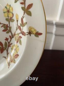 Set12 Royal Worcester 9.75 Gilded Plates Soup Bowls for Ovington Bros, c. 1885