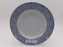 Seven Royal Worcester of England Rim Soup Bowls 1888 W415 (Smooth) Blue Chintz