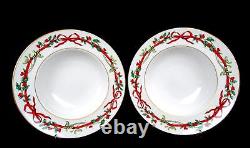 Special For federalbelle Royal Worcester England Holly Ribbons 35 Piece set