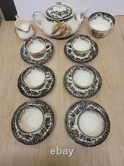 Spode Royal Worcester Palissy game SeriesTea Set 15 pieces