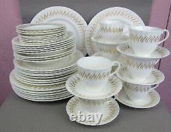 Superb vintage Royal Worcester Rhythm Dinner Service Set. 8 x plates bowls cups