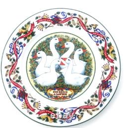 The Twelve Days Of Christmas Salad Plates Set of 12 Vintage Royal Worcester