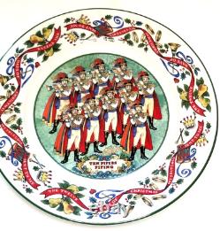 The Twelve Days Of Christmas Salad Plates Set of 12 Vintage Royal Worcester