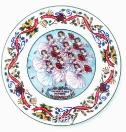 The Twelve Days Of Christmas Salad Plates Set of 12 Vintage Royal Worcester