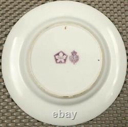 ULTRA RARE 1918 Deco Royal Worcester Jeweled Porcelain Set of 12 Dessert Plates