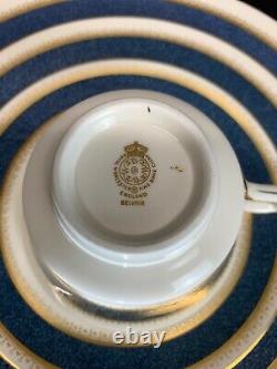 VTG Royal Worcester Belvoir Blue Set Of 73 Pcs Porcelain Plate Tea Cup & Saucer