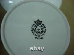 Vintage 1958-61 Royal Worcester White Rose Tourquay Bone China Set Oriig. Box