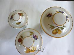 Vintage 1961 Royal Worcester Evesham Gold Porcelain Canister Set of 3. Excellent