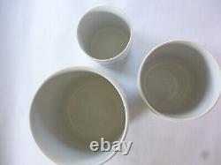 Vintage 1961 Royal Worcester Evesham Gold Porcelain Canister Set of 3. Excellent