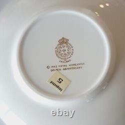 Vintage 1962 Royal Worcester Golden Anniversary England Teapot Set