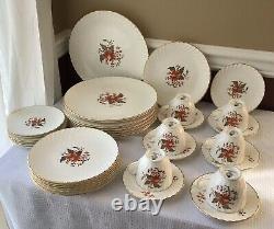 Vintage 38 Piece Royal Worcester, Lynbrook Fine China, Made In England