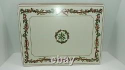 Vintage Discontinued Royal Worcester Holly Ribbon Rectangular Placemats set of 4