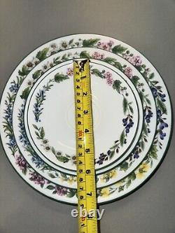 Vintage Royal Worcester 5 Piece Place Setting Wild Herbs Theme