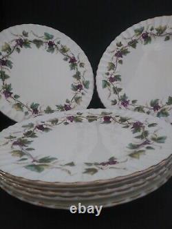 Vintage Royal Worcester Bacchanal Dinner Plates Set of 7