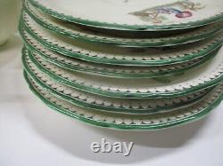 Vintage Royal Worcester Canton Old Mark 7 Saucers, 18 Tea Cups