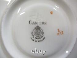 Vintage Royal Worcester Canton Old Mark 7 Saucers, 18 Tea Cups