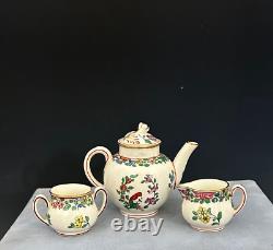 Vintage Royal Worcester Child's Tea Set Teapot Creamer Sugar Bowl