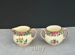 Vintage Royal Worcester Child's Tea Set Teapot Creamer Sugar Bowl